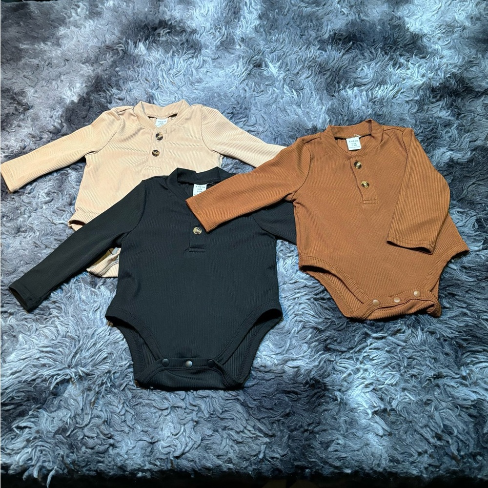 Baby Boy Long Sleeve Onesies